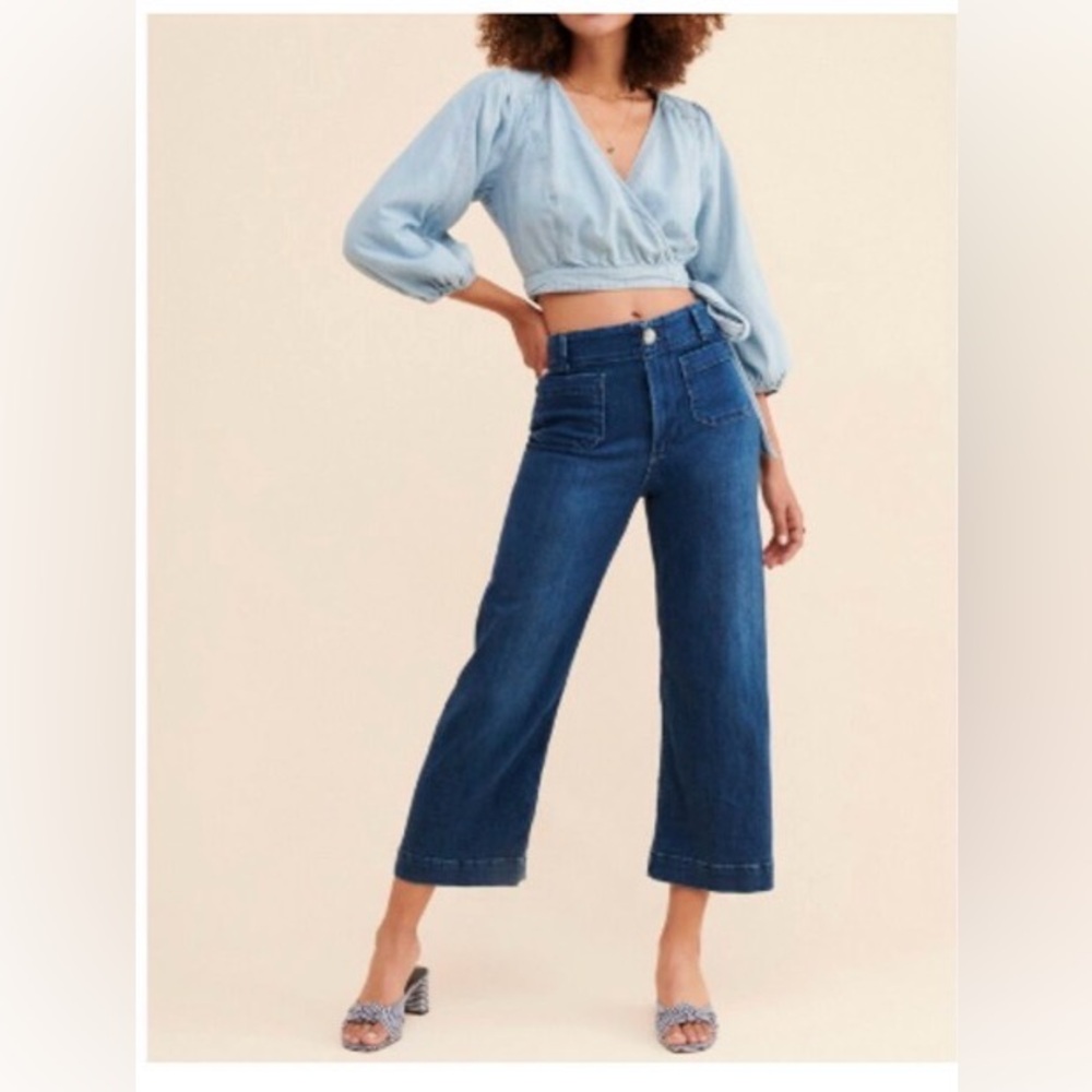 Anthropologie PIlcro The Skipper Wide-Leg Jeans